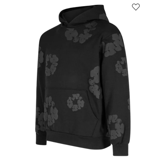 NWOT Denim Tears Cotton Wreath-print hoodie SIZE S - Picture 3 of 7